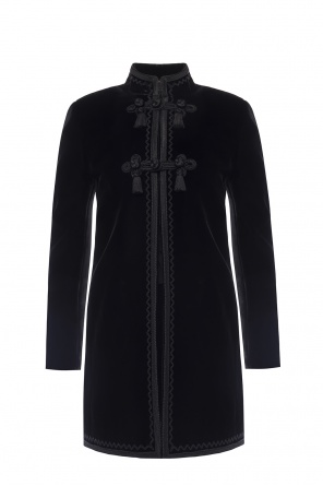 Aksamitny płaszcz ze stójką, zdjęcie 1 Aksamitny płaszcz ze stójką od Saint Laurent